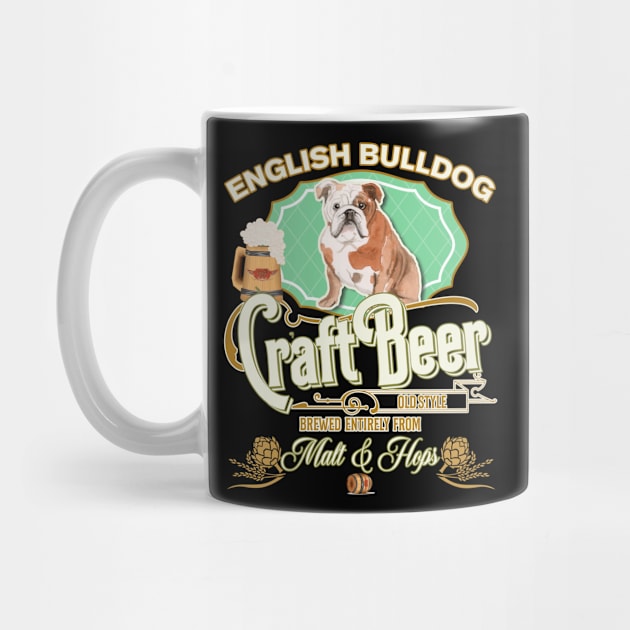 English Bulldog Gifts - Beer Dog lover by StudioElla